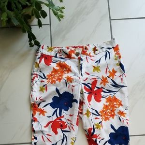 Banana Republic floral pants size 4